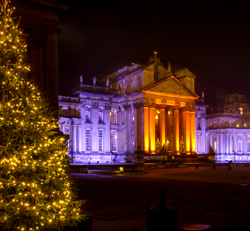 Blenheim Palace - Christmas Lights Courtyard